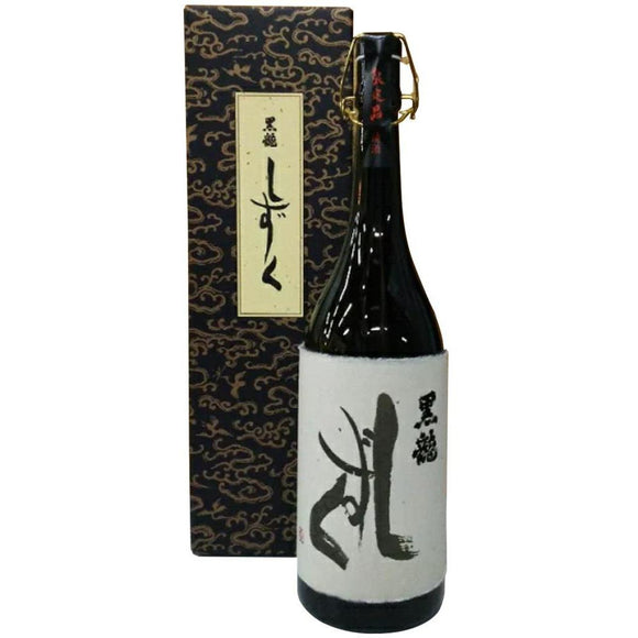코쿠류 시즈쿠 다이긴죠 1800ml 黒龍 しずく